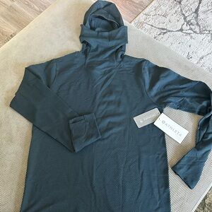 NWT Athleta Flurry Shine Balavlava Hoody in Lagoon Teal, size XL